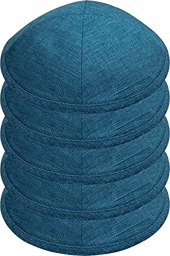 Image of Pack of 5-Pcs - Hq Satin /Linen /Velvet /Raw Silk /Suede Kippah for Men, Yamaka Hat Designed in Israel - Kippot Bulk
