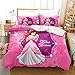 Goplnma Parure de lit Disney Ariel, housse de couette La Petite Sirène, avec taie d'oreiller Disney Ariel, multicolore (200 × 200 cm, 5).