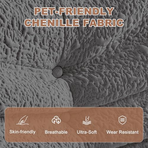 Save 5% on ZOOVEE Large Chenille Bean Bag Chair with Lumbar Pillow - Image 4