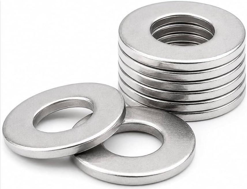 Generic Stainless Steel 304Q A2 Plain Washer, M4, 1MM Thickness (Pack of 100)-image-20