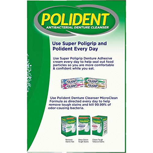 Polident 3 Minute, Antibacterial Denture Cleanser 120 Ea (Pack Of 2) #TOP2