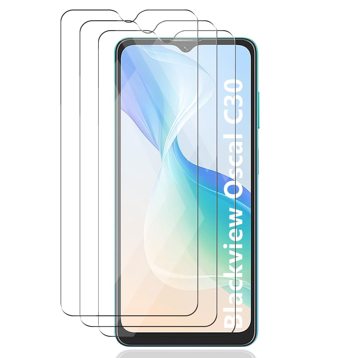 Tempered Glass for Oscal C30/C30 Pro Screen Protector. 3 Pieces Oscal C30/C30 Pro Tempered Glass Screen Protector. HD Clear for Oscal C30/C30 Pro