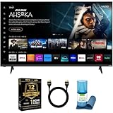 VIZIO 43-Inch 4K UHD LED Smart TV Bundle - Dolby Vision, HDR10+, VRR, Bluetooth, Alexa Compatible, Voice Remote with UAX HDMI Cable, 12-Month CPS Protection and Screen Cleaner with Microfiber Cloth.