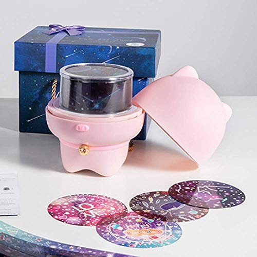 Preisvergleich Produktbild Niedliches Haustier Sternenhimmel Projektionslampe LED Bluetooth Musik Romantisch rotierendes Nachtlicht Kreative USB-Ladeatmosphäre Pat Light
