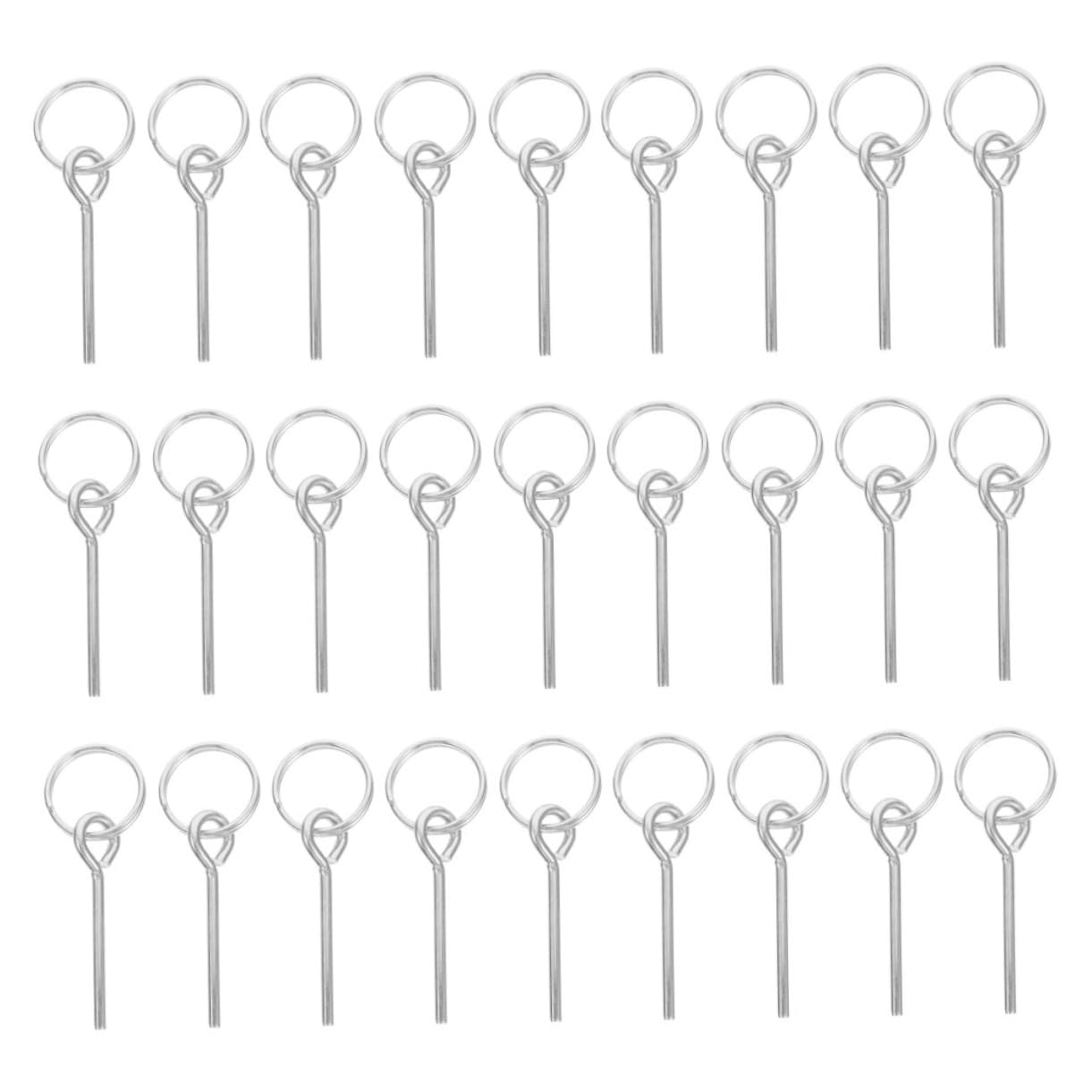 Toyvian 40 Pièces Connecteurs de Poteaux de Tente Anneaux avec Broches pour Réparation Rapide Kit Daccessoires Résistants pour Camping Randonnée et Trekking Extérieur