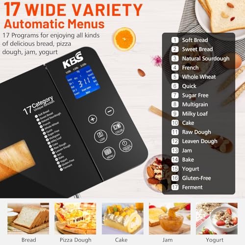Kbs BREAD MACHINE MAKER 17-In-1 Bread Maker-Dual Heaters thumb #1