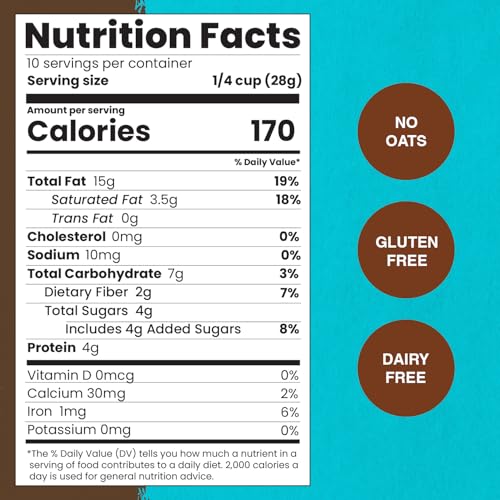 Image of Paleonola Original Grain Free Granola, 10 Oz Resealable Bag (Pack of 2) - Grainless Protein Paleo Granola Blended with Dried Coconut and Cranberries - Low Carb, Gluten & Dairy Free, Non-GMO Snack