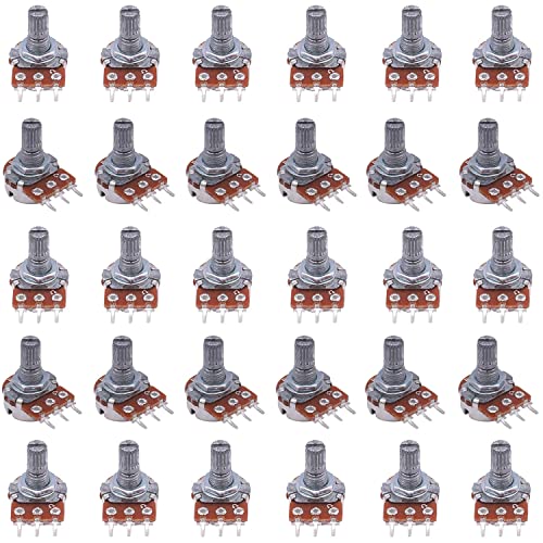 Taiss 30pcs 5K Potentiometer Variable Resistors 3