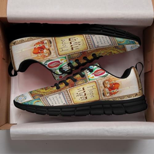 Men Women Jewish Culture Shoes Unisex Running Shoes Non Slip Soft Lightweight Walking Sneakers3