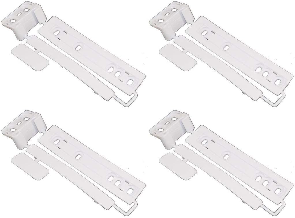Yourspares 4 x Universal Integrated Sliding Door Hinge Mounting Kit