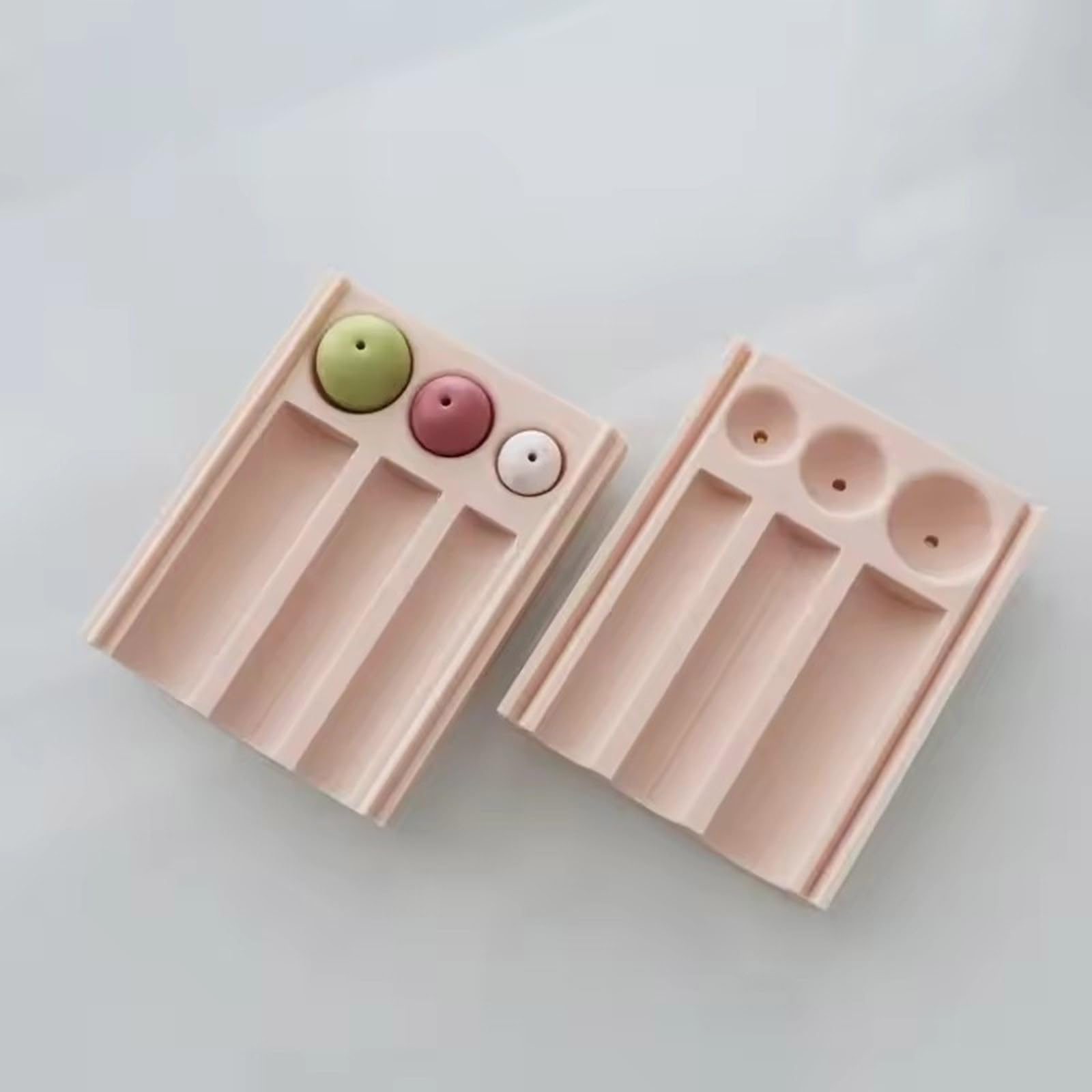 Strumento per modellare sfere argilla con design antiaderente Strumento per modellare perline per la creazione gioielli e stampo per fustellatura sfere argilla in miniatura per uniformità