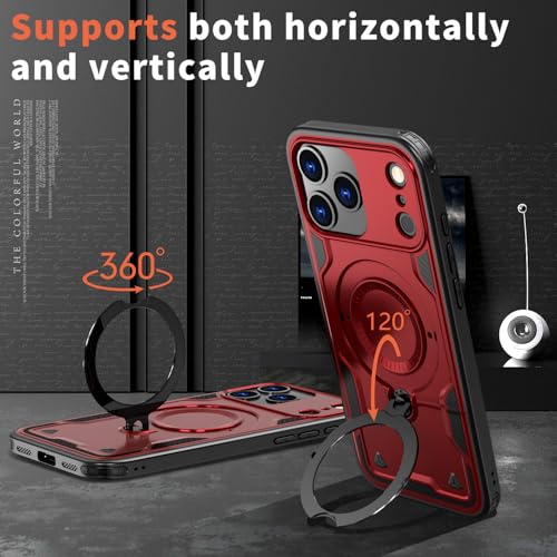Coque Armure iPhone 17 Pro Max Rouge pour Éviter les Chocs et Bris d'Écran - 6