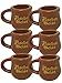 Fischergeist Keramikkrüge 6 Stück