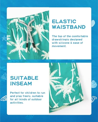 Image of SURF CUZ Boys Swim Trunks Toddler Swim Shorts UPF 50+ Bathing Suit for Boy Swimsuit Quick Dry Mesh Beach Boardshorts Swimwear