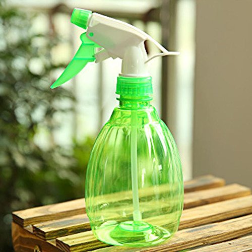 Gemini_mall® Fine Empty Mist Spray Bottle, Portable Manual Garden Plants Hand Trigger Water Sprayers, Plastic Trigger Spray Bottle for Flowers and Cleaning, Green