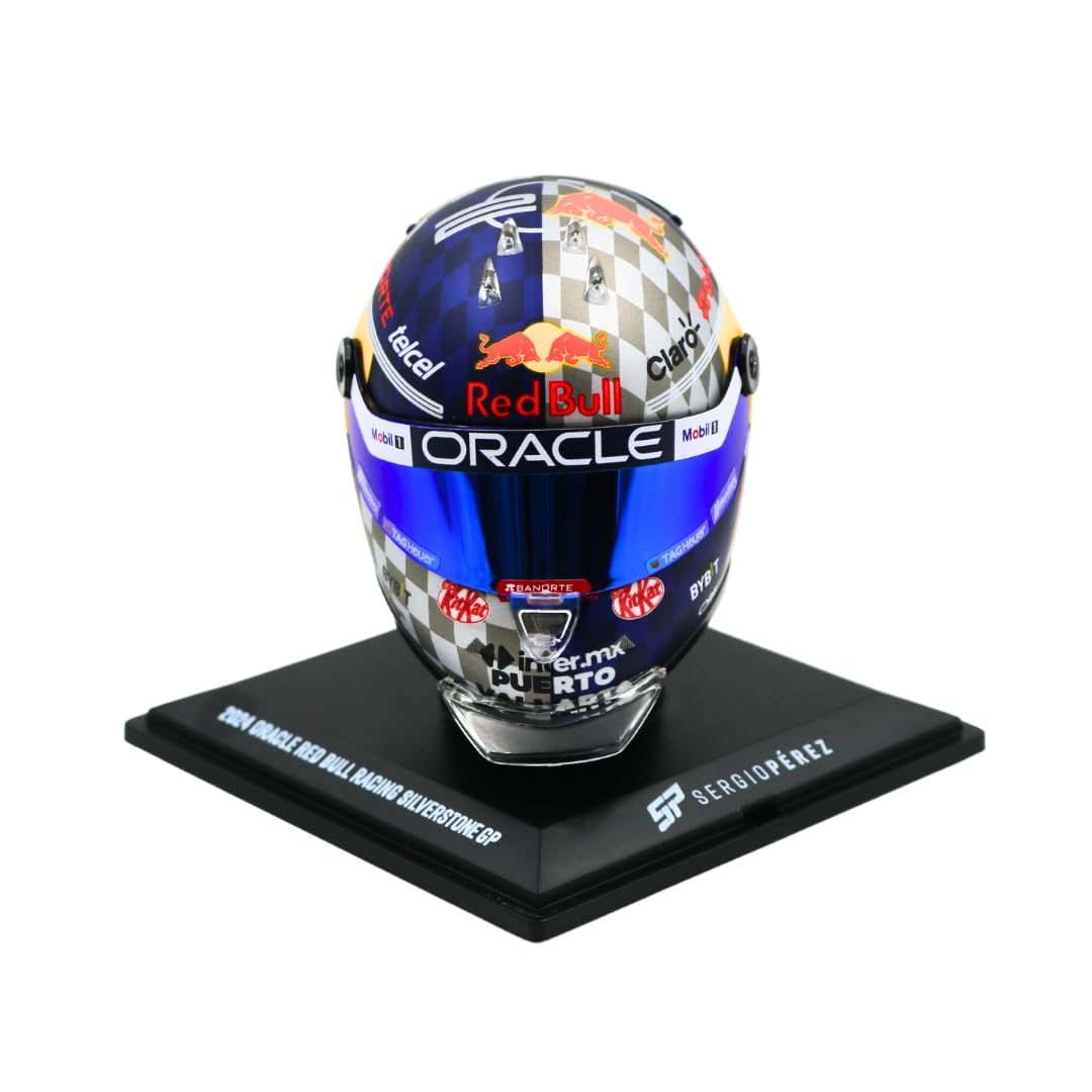 SCHUBERTH Sergio Pérez Miniaturhelm 1:4 – Formel 1 Silverstone GP 2024 – Sammlerstück