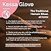 Fatima's Garden Exfoliating Kessa Glove - Natural Spa Scrubber, Black (1 Glove)