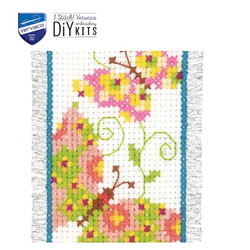 Image of Vervaco PN-0021727 | Butterflies 1 Bookmark Counted Cross Stitch Kit