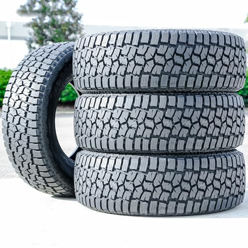 Set of 4 (FOUR) Dcenti DC88 AT A/T All-Terrain Off-Road Light Truck Radial Tires-35X12.50R18LT 35X12.50X18 35X12.50-18 123R Load Range E LRE 10-Ply BSW Black Side Wall