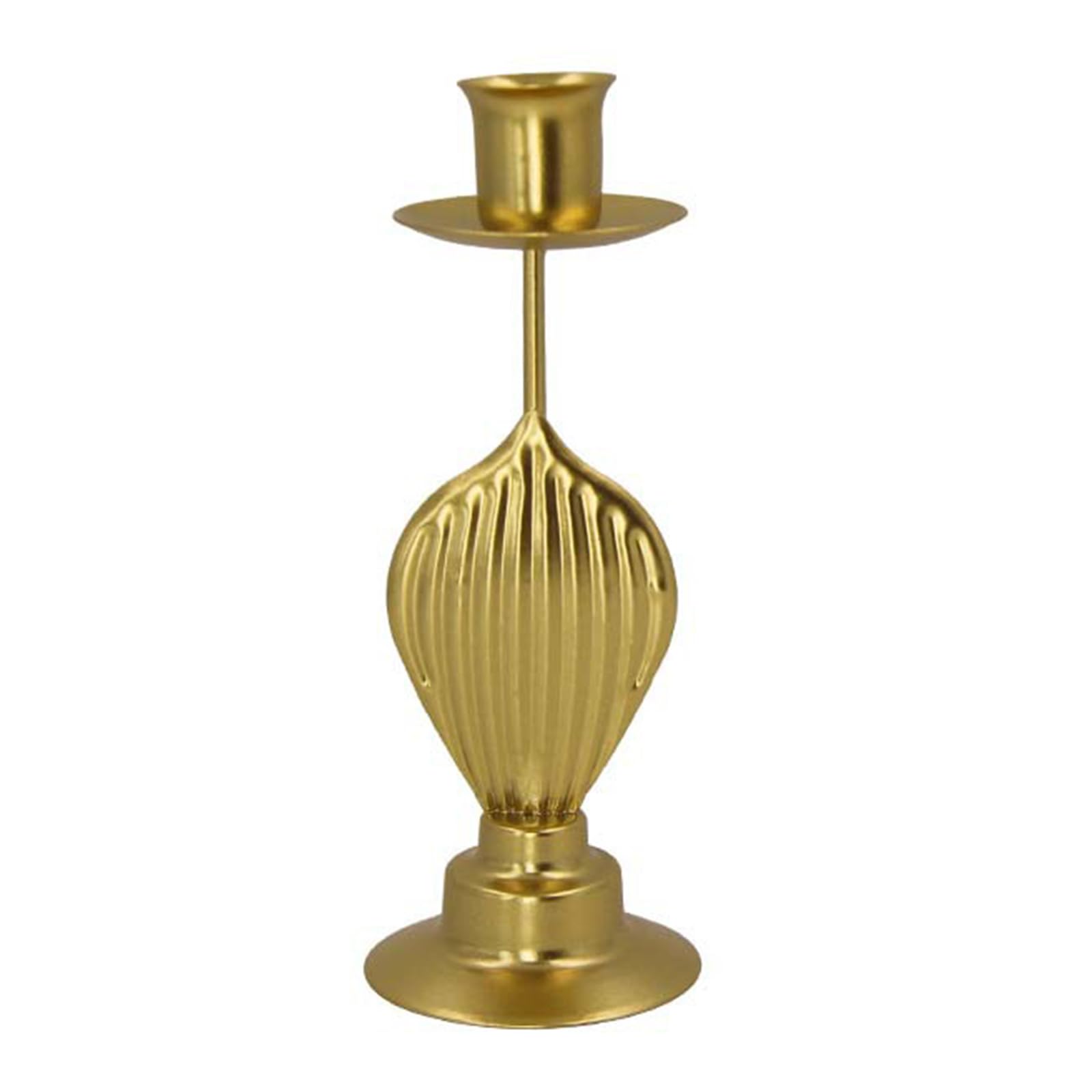 Buxuaaaa Golden Iron Taper Holder for Elegant Dining Room and Weddings Centerpieces Metal Shape Candlestick Stand Iron Holder