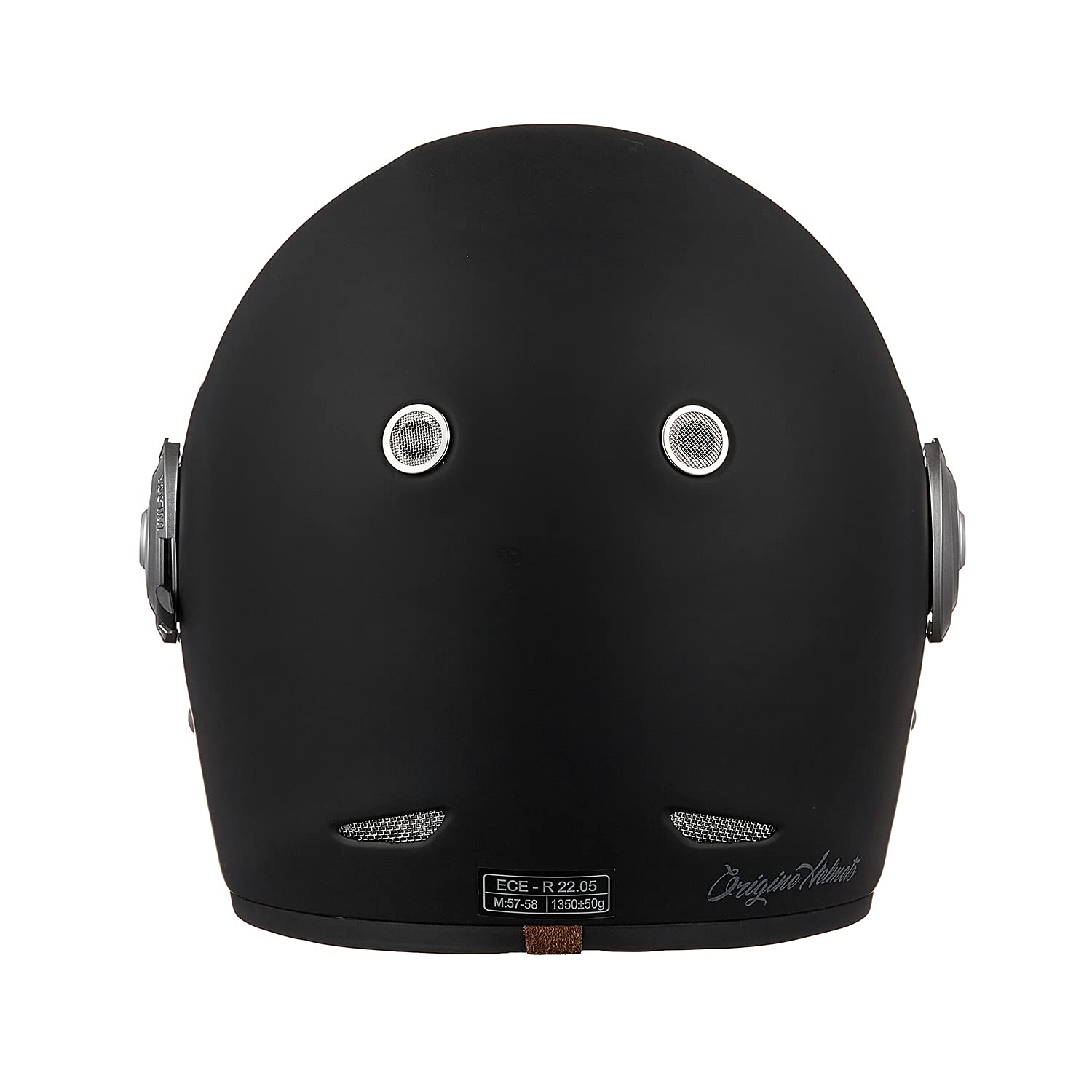 ORIGINE Casco moto integrale Casco vintage in fibra di vetro stile retrò con visiera ECE