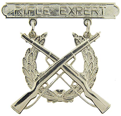 USMC US Marine Corps Rifle Expert 1.875" Qualification Badge Lapel Pin (Rifle Expert)