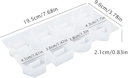 Miniatura 4 de DeryArcle Moldes de resina para anillos, soporte de anillo de corazón, molde de silicona redondo hexagonal para joyas, molde de fundición de resina
