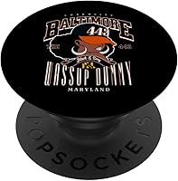 Vista 1 de Maryland Flag-Inspired Afro Design PopSockets Adhesive PopGrip