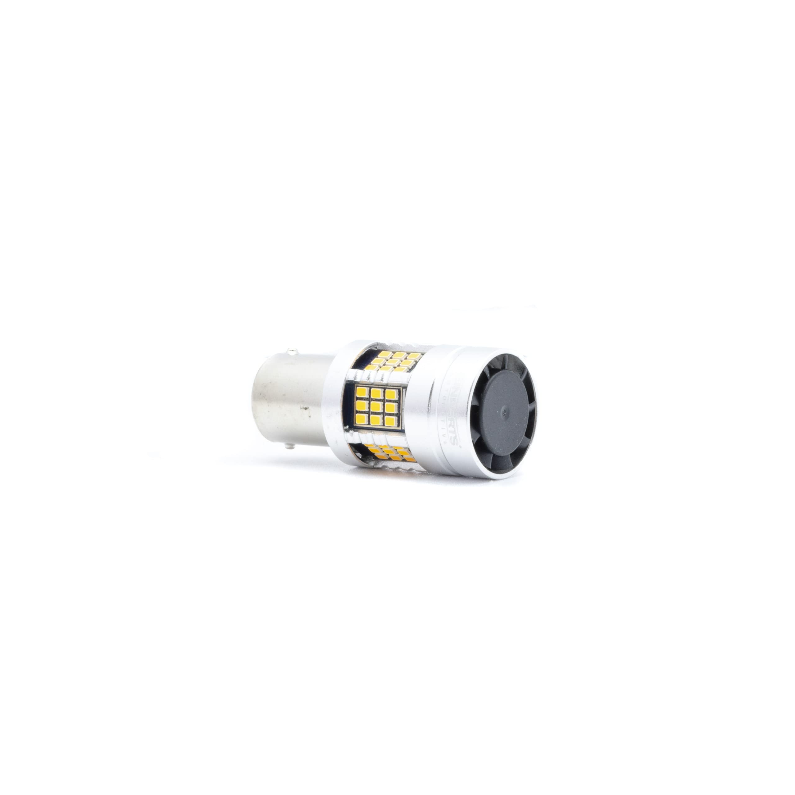 EinParts Żarówki LED P21W 12V 1700-1800K (Pomarańczowy), System CANBUS, Diody 54x SMD 2016, 2 Sztuki