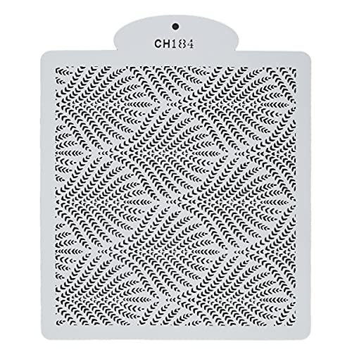 AoHao Plantillas para tartas con patrón de trigo en espray, para decoración de tartas, para chocolate, postres, apto para alimentos, con estructura para bordes de tartas Cover