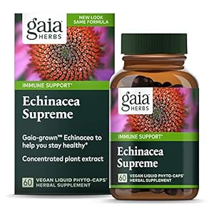 Gaia Herbs Echinacea Supreme – Immune Support Supplement – Echinacea Purpurea and Echinacea Angustifolia Blend to…