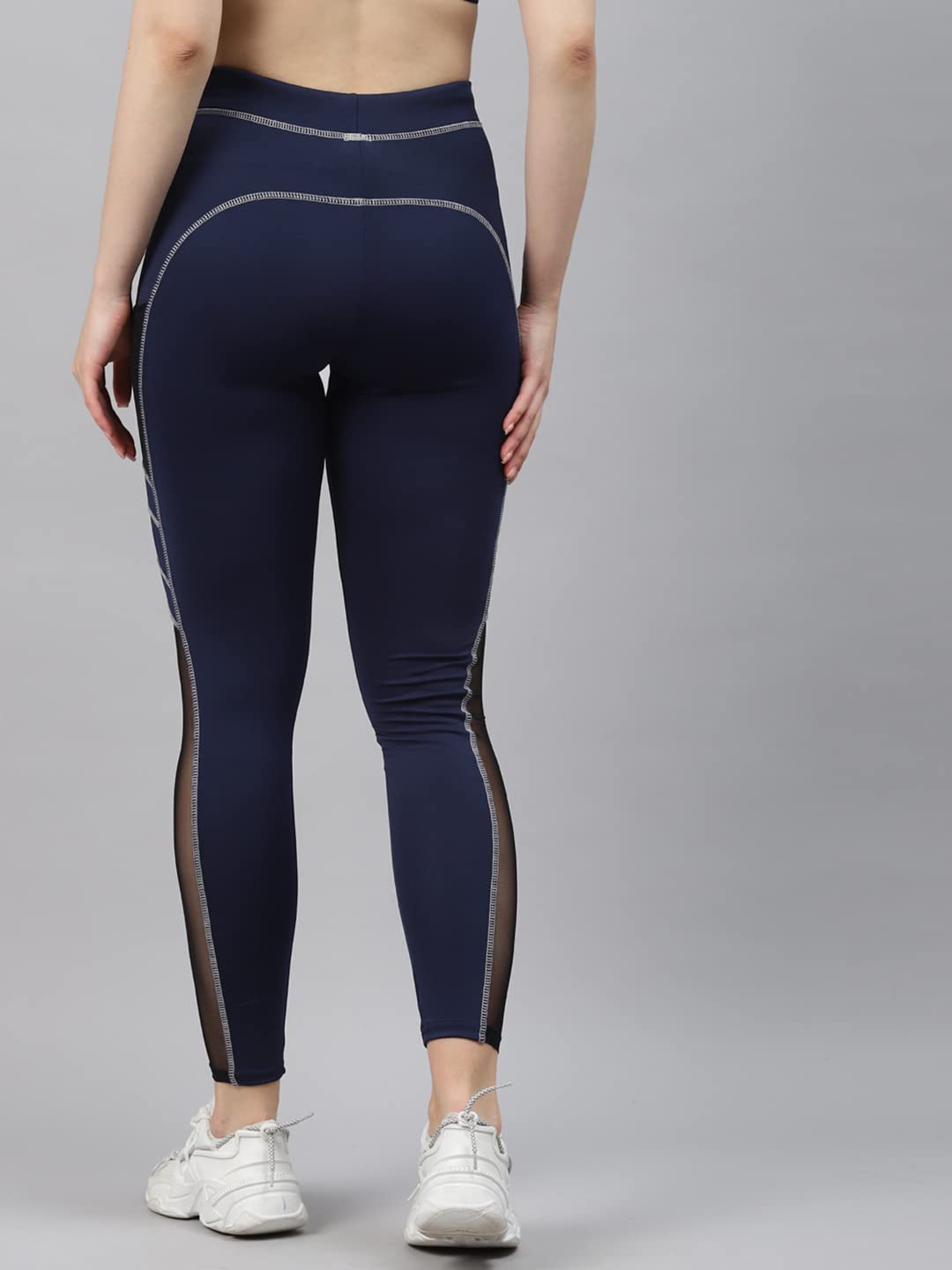 BLINKIN Pantalones deportivos ajustados de mezcla de poliéster para mujer