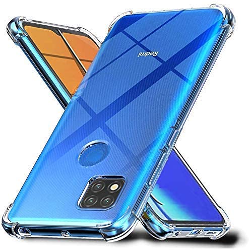 Image of Back Cover Bumper Exclusive Silicon Transparent Case Anti Dust Shockproof Slim Back Cover for Redmi 9 / Redmi 9 Activ (Transaprent)