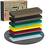 INNONEXT® Abstandshalter | Verglasungsklötze | 24 x 100 mm, 600 Stück Mix | Made in Germany | im Set: 1, 2, 3, 4, 5, 6 mm | Unterlegplatten, Abstandshalter, Distanzklötze aus Kunststoff, Abstandhalter