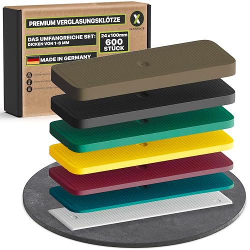 INNONEXXT® Premium Kunststoff Keile | Made in Germany | Plastik Keile, Montagekeile, Distanzkeile aus Kunststoff (120 x Keile rot Einzeln)