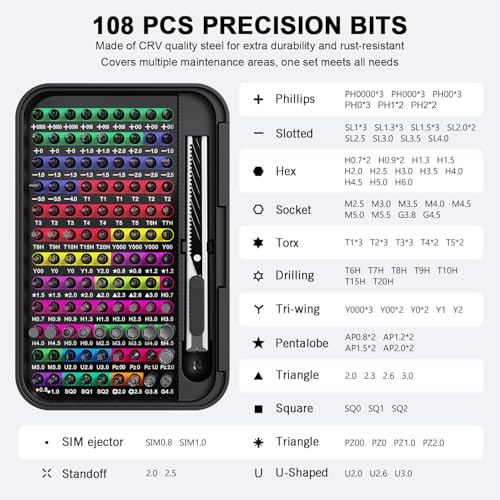 YOYSUN 132-in-1 Color-Coded Screwdriver Kit