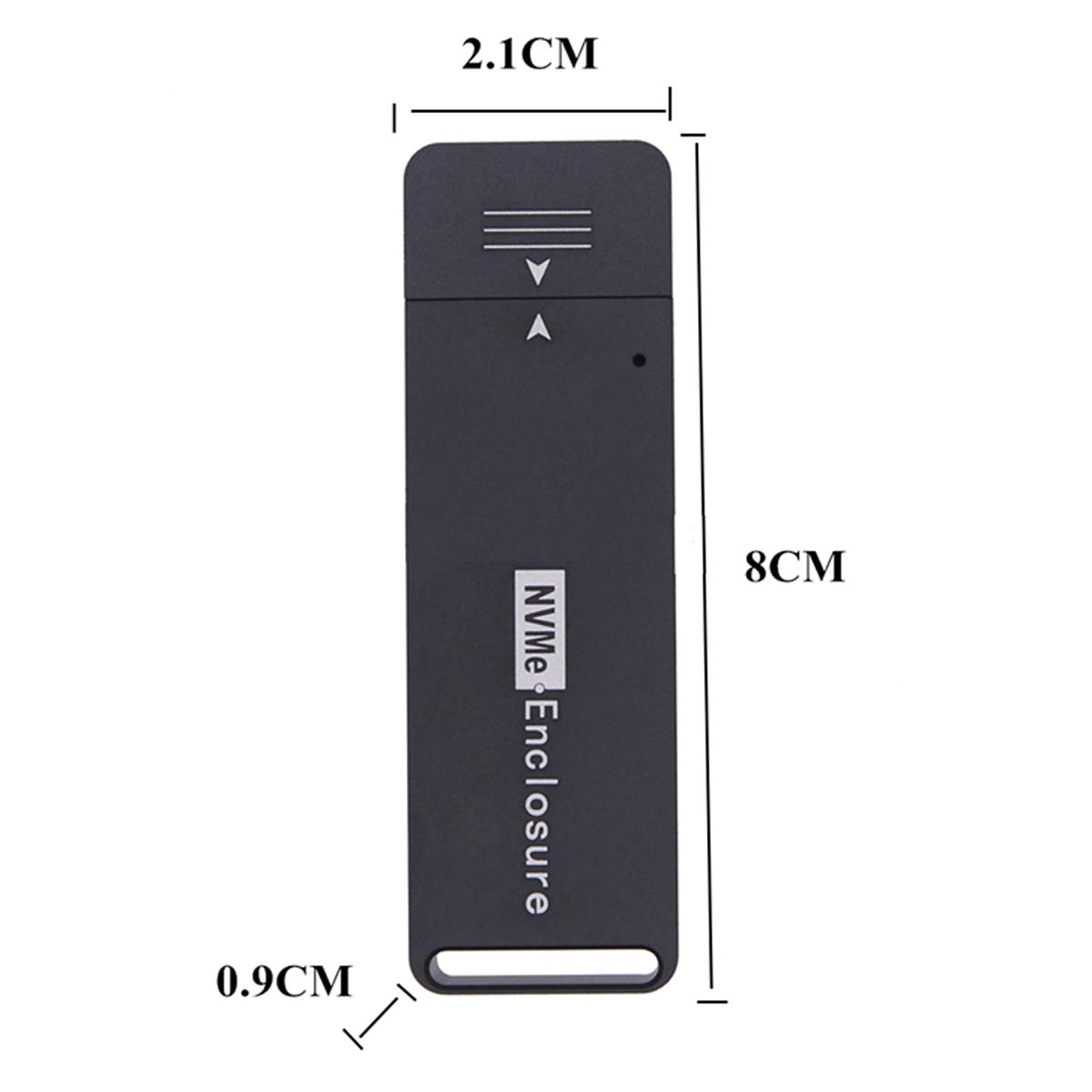 USB 3.1 Gen2 10Gbps a NVME PCI-E M-Key Unidad de estado sólido Caja externa 2230/88.268 in 6
