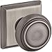 Baldwin PSTRATSR152 Reserve Passage Traditional with Traditional Square Rose in Matte Antique Nickel Finish