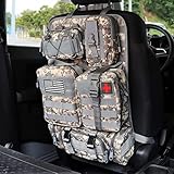 MAIKER タクティカル カーシートバックオーガナイザー アップグレード タクティカル 車両パネル オーガナイザー 取り外し可能なMOLLEポーチ5個付き ほとんどの車両にユニバーサルフィット