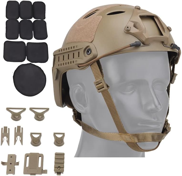 Tactical PJ Fast Helmet Airsoft Shooting Gear Hunting Protector