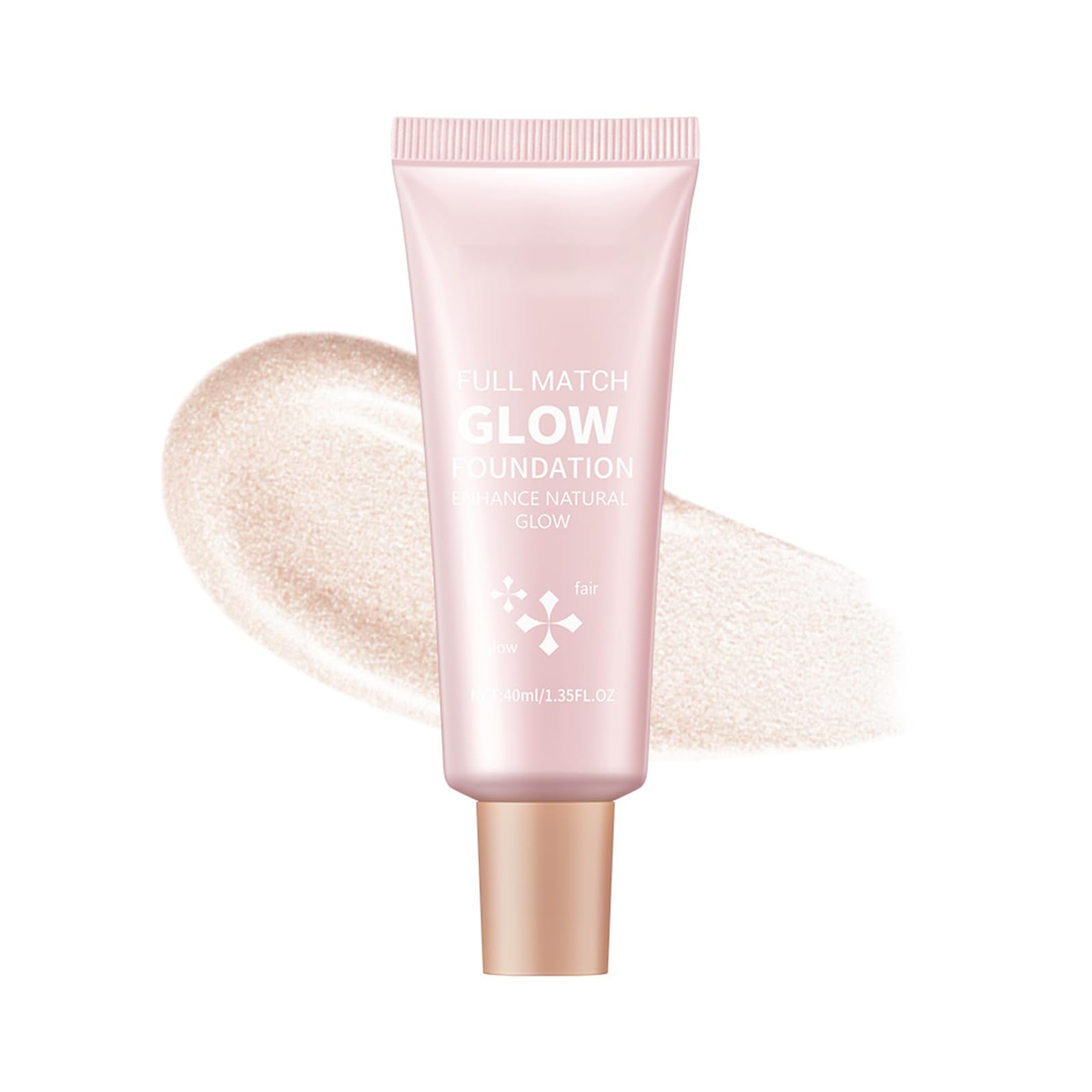 Natural Glow Illuminator Glotion, Hydrating Makeup Highlighter for Face & Body, Liquid Highlighter to Glow, Sheer to Light Buildable Coverage Long Lasting Vegan & Cruelty-Free, Fair