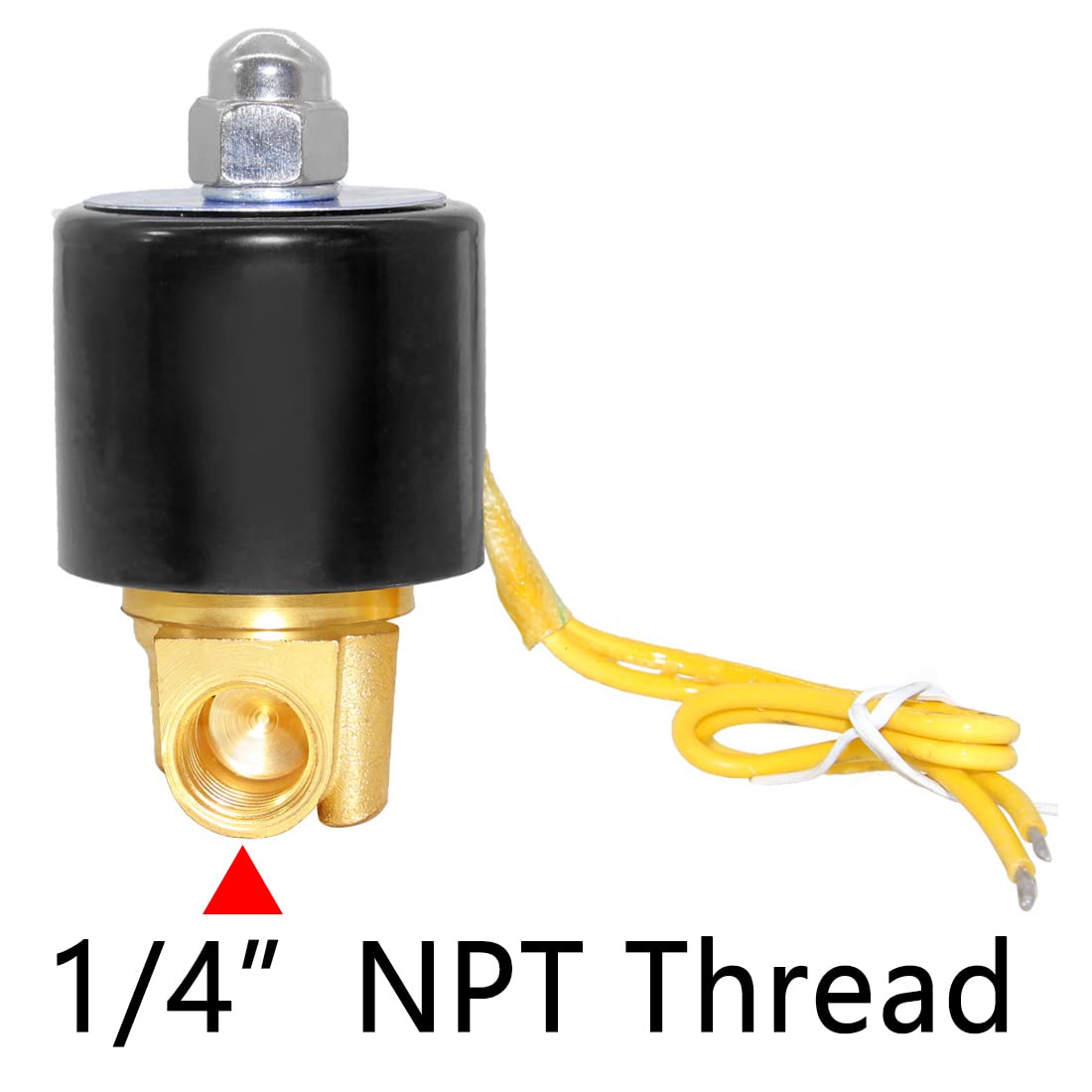 Beduan Brass Electric Solenoid Valve, 1/2" 110V Air Valve Normally