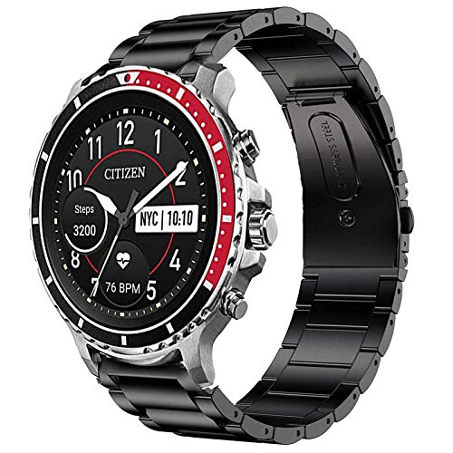 Correa de acero inoxidable para Citizen CZ Smartwatch miniatura 1