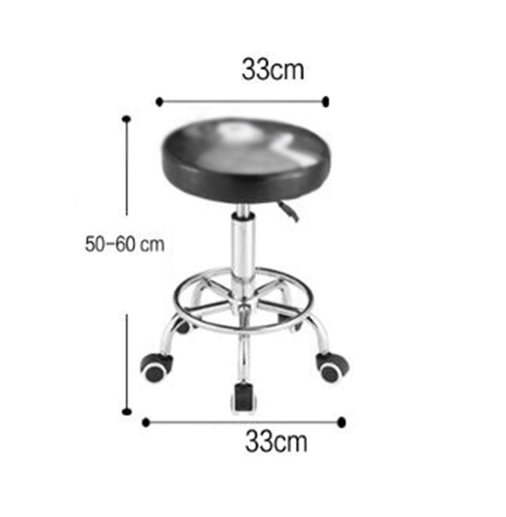 Tabourets de bar modernes pivotants à hauteur réglable avec roulette silencieuse