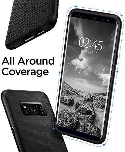 Spigen Liquid Air Case Compatible with Samsung Galaxy S8 Plus - Matte Black