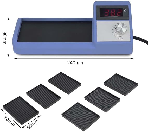 Vacuum Wax Setting Machine - 90C Adjustable Temperature Micro Wax Welder for Jewelry Making, Diamond Painting, DIY Crafts with Suction Pen & Display (110V/220V)