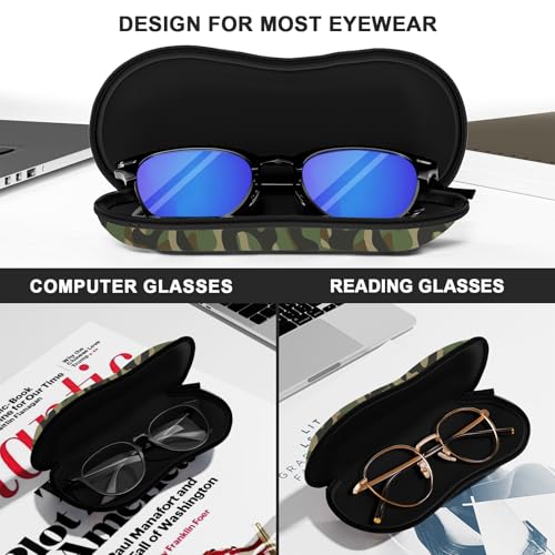 Image of Sunglasses Soft Case, Ultra Light Portable Neoprene Zipper Glasses Case for Men Women