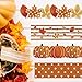 BeYumi Fall Pumpkin Border Trim - 80Pcs Fall Pumpkin Maple Leaves Bulletin Board Borders Autumn Watercolor Orange Dot Decor Thanksgiving School Classroom Office Chalkboard White Board Party Decoration