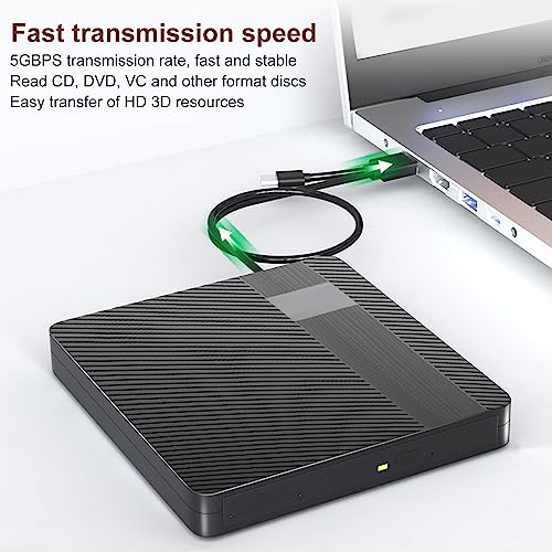 Unidad DVD externa USB 3.0 Type C portátil universal miniatura 4