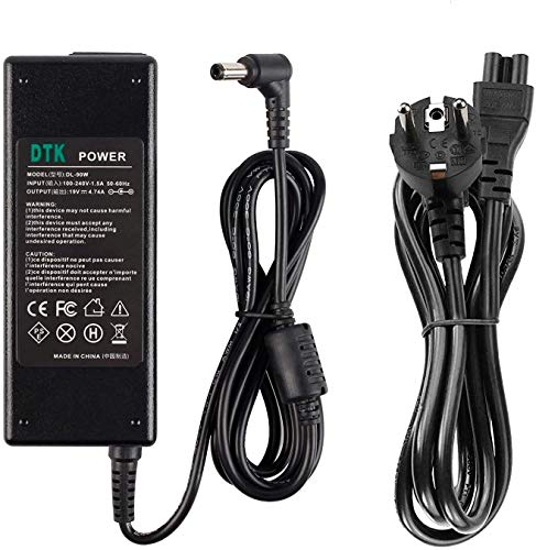 DTK 19V 4,74A 90W Alimentation Ordinateur Portable pour Toshiba Chargeur Micro AC Adaptateur Connecteur : 5,5 x 2,5mm